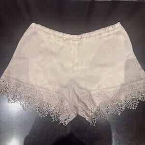 VTG Ann Ferriday Satin And Lace Shorts 28” Waist